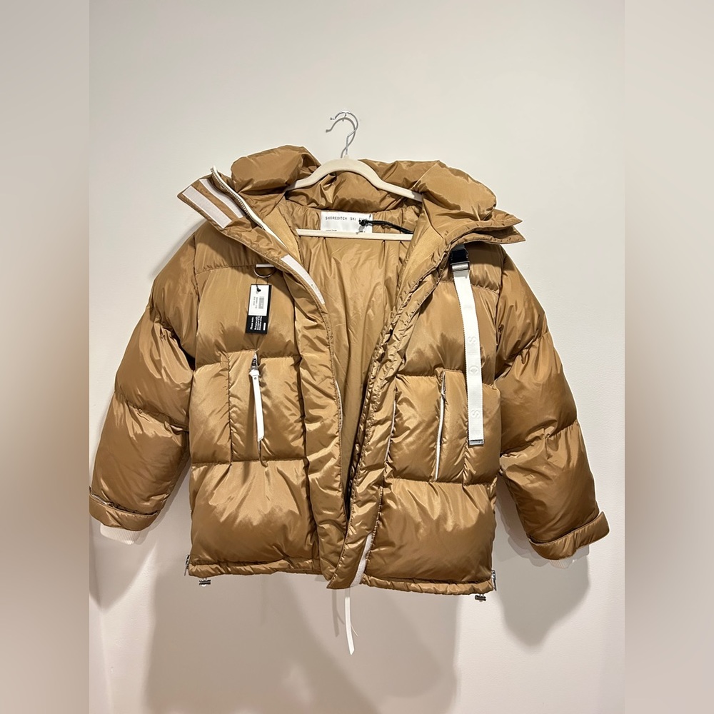Shorditch Ski Club Goldbergh Jacket with Hood, Stand Collar and Zip pockets